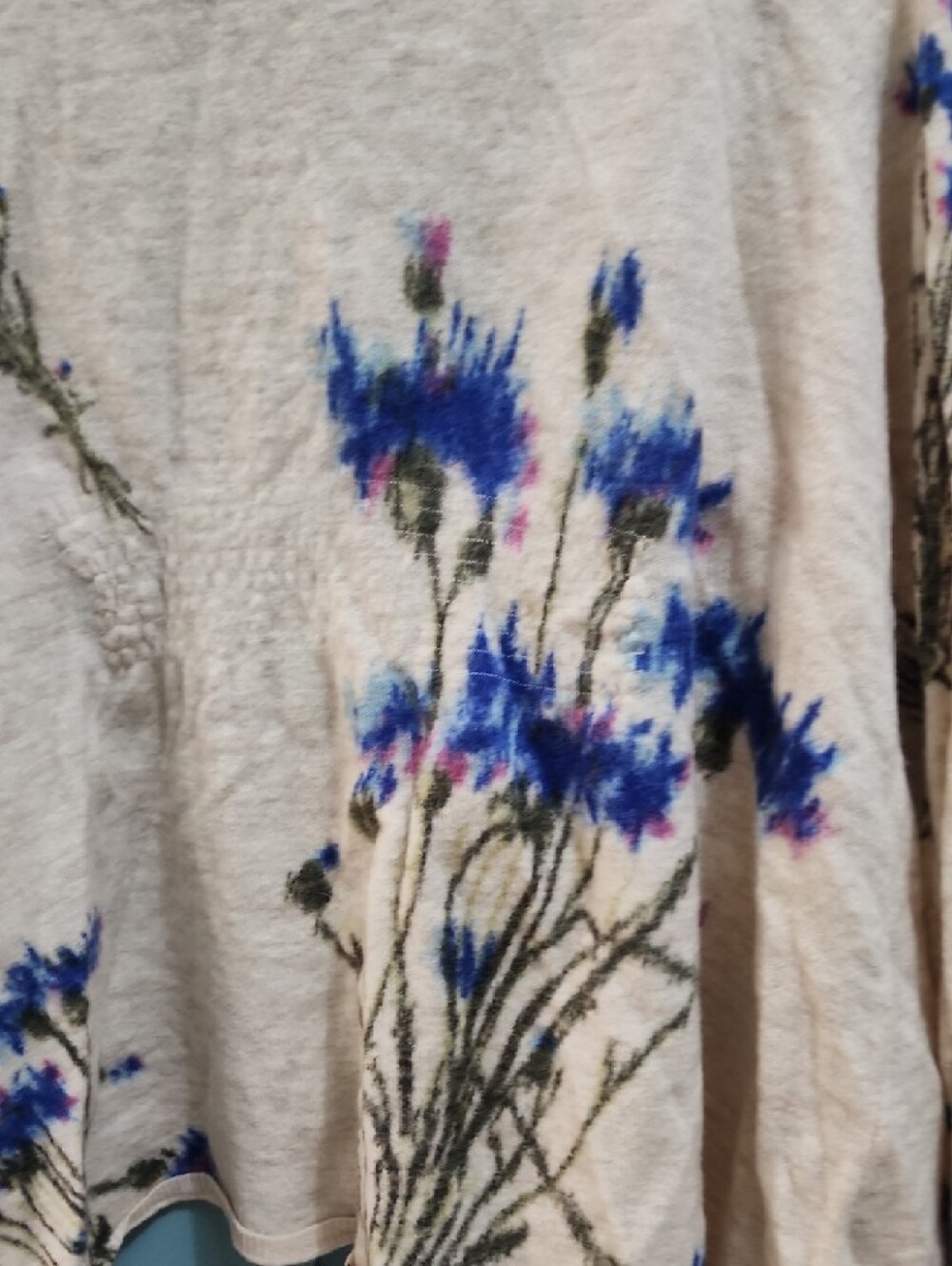 Knitted & Knotted Anthropologie Floral Cardigan - Picture 7 of 8